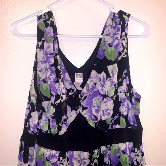 Studio 1940 Size 20 Floral Print Midi Dress - Picture 3 of 7